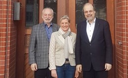 Bild von links: Hr. Ferret, Fr. Wallraf, Prof.Keck
